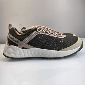 Timberland Hiking Trail Sneaker Women Sz 10 Grey Solar Wave Low Top Green Stride